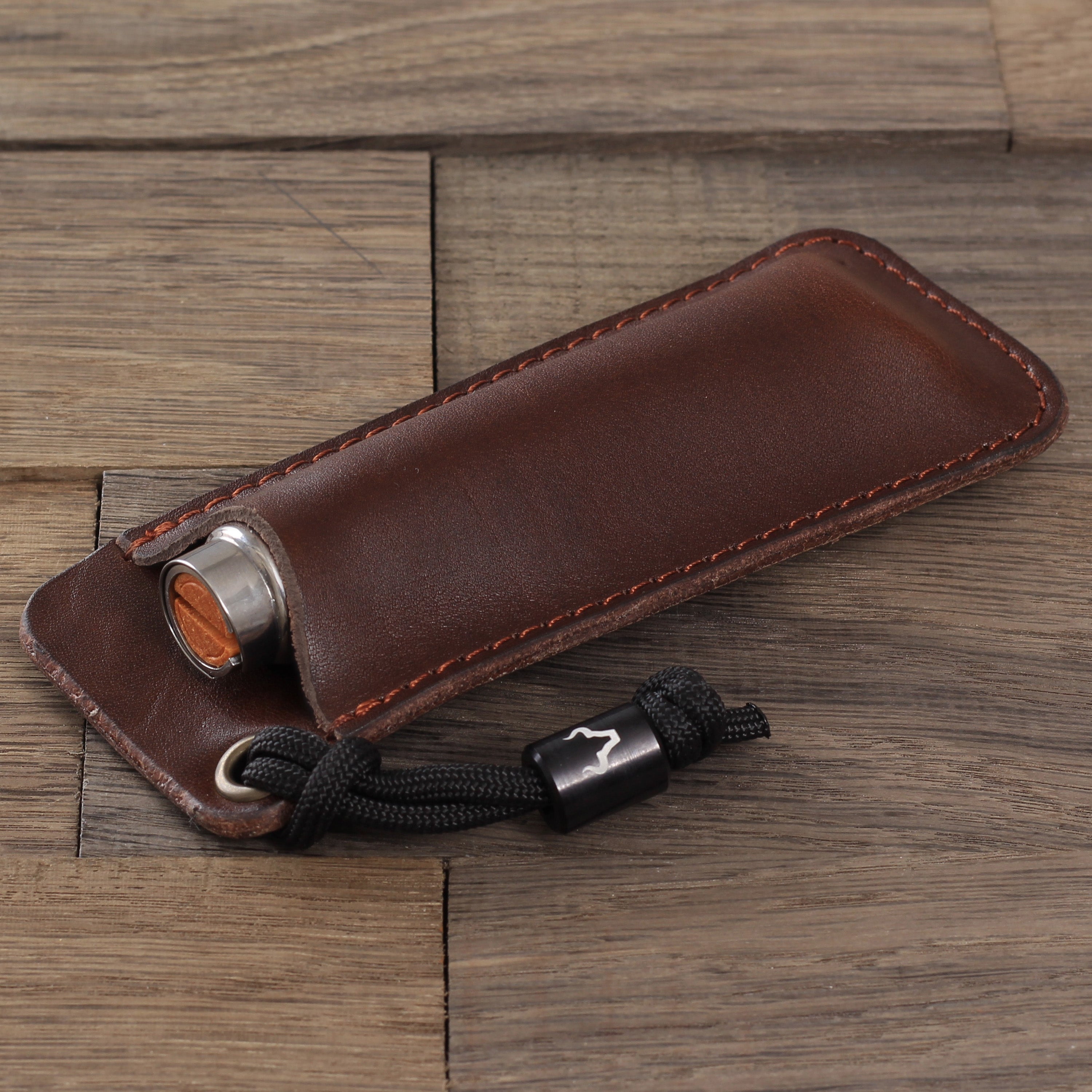 EDC-Tasche Leder Dunkelbraun