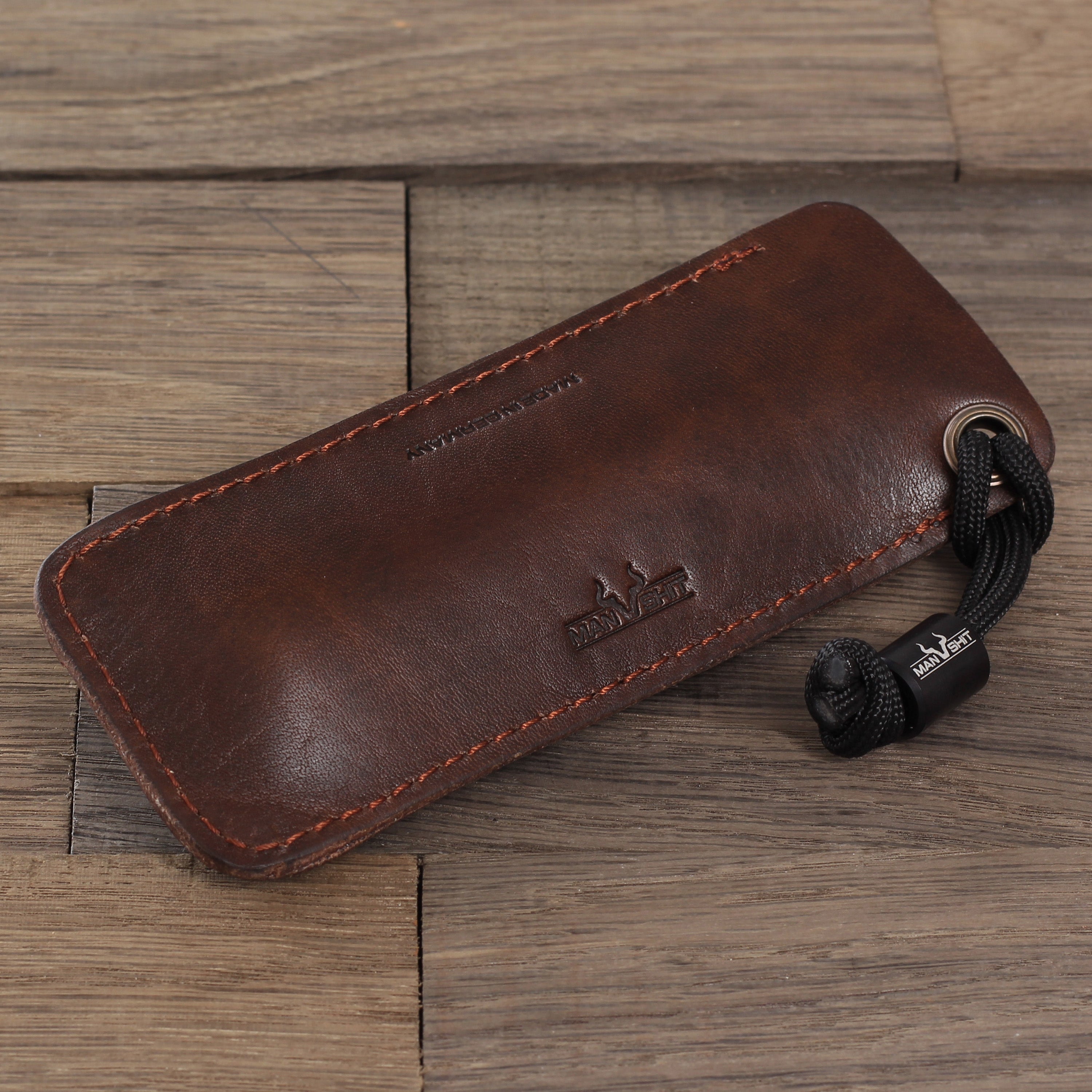 EDC-Tasche Leder Dunkelbraun