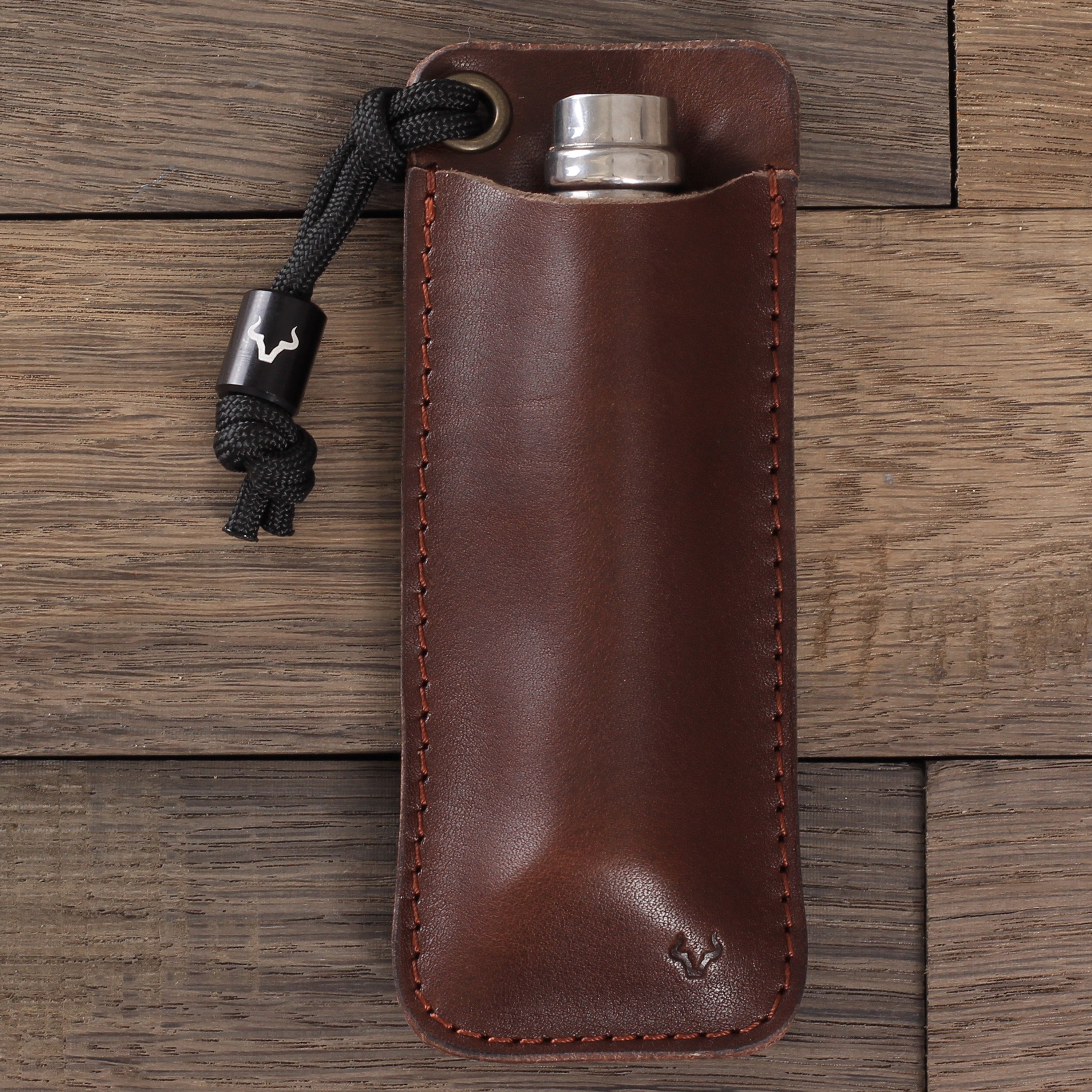 EDC-Tasche Leder Dunkelbraun