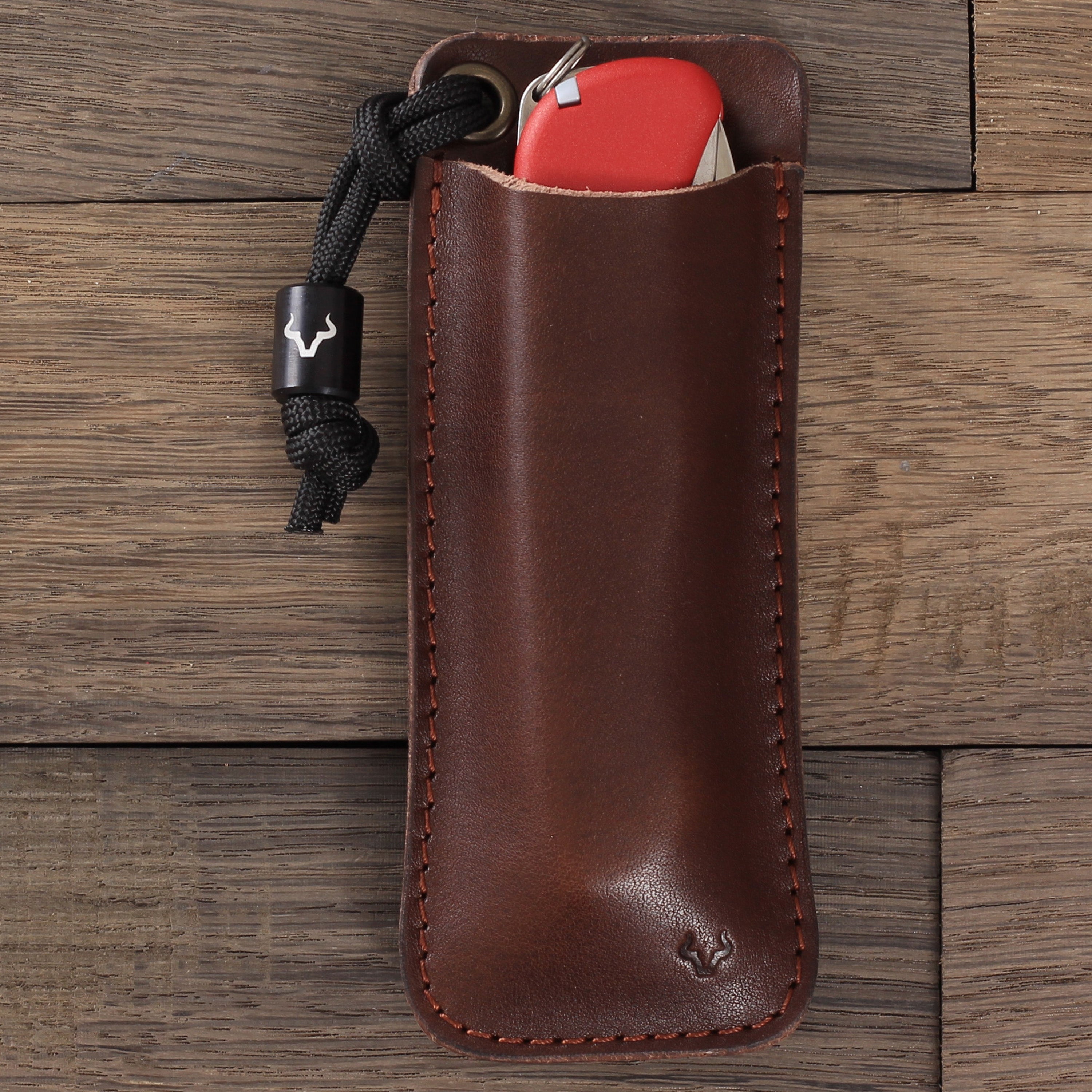 EDC-Tasche Leder Dunkelbraun