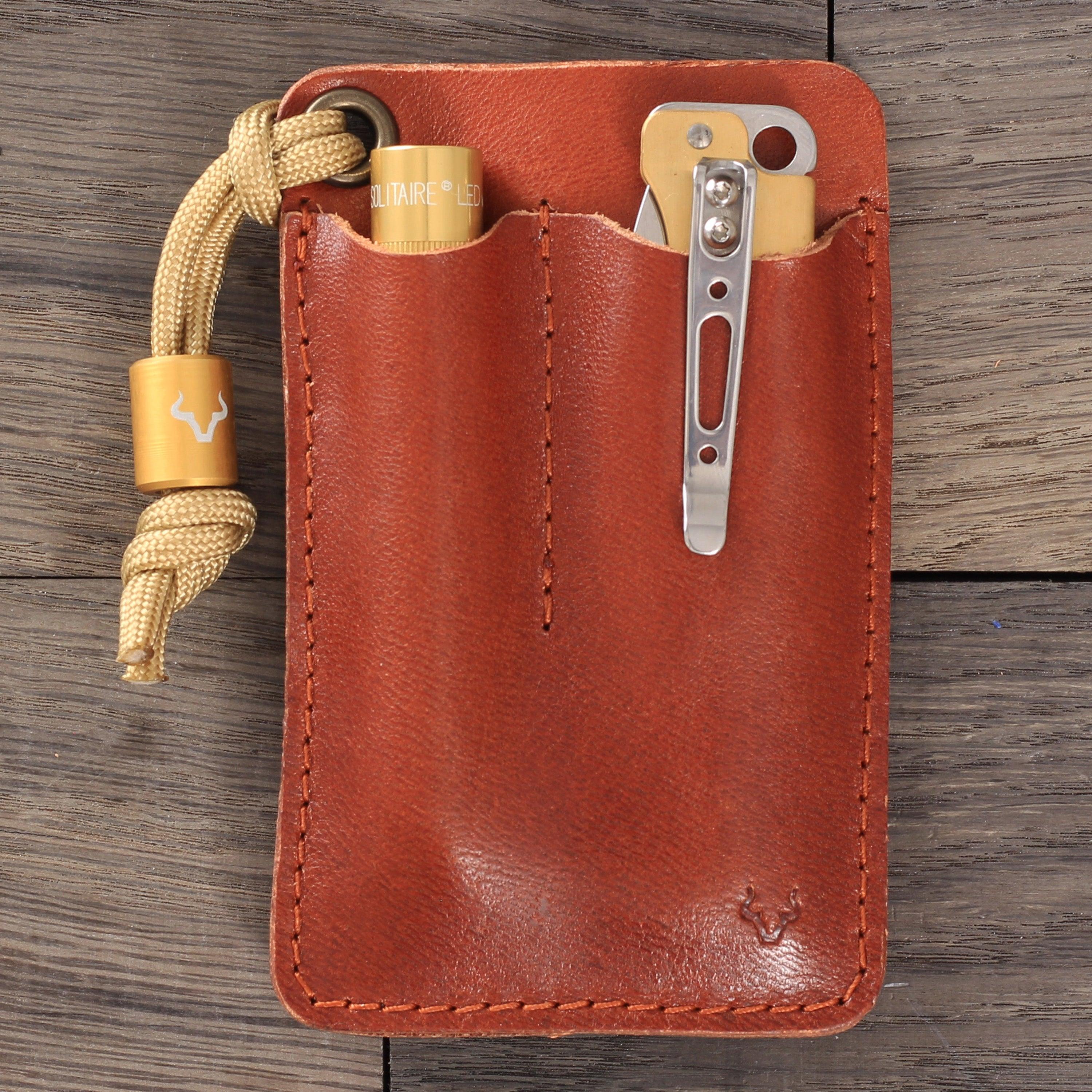 EDC-Tasche Cognac