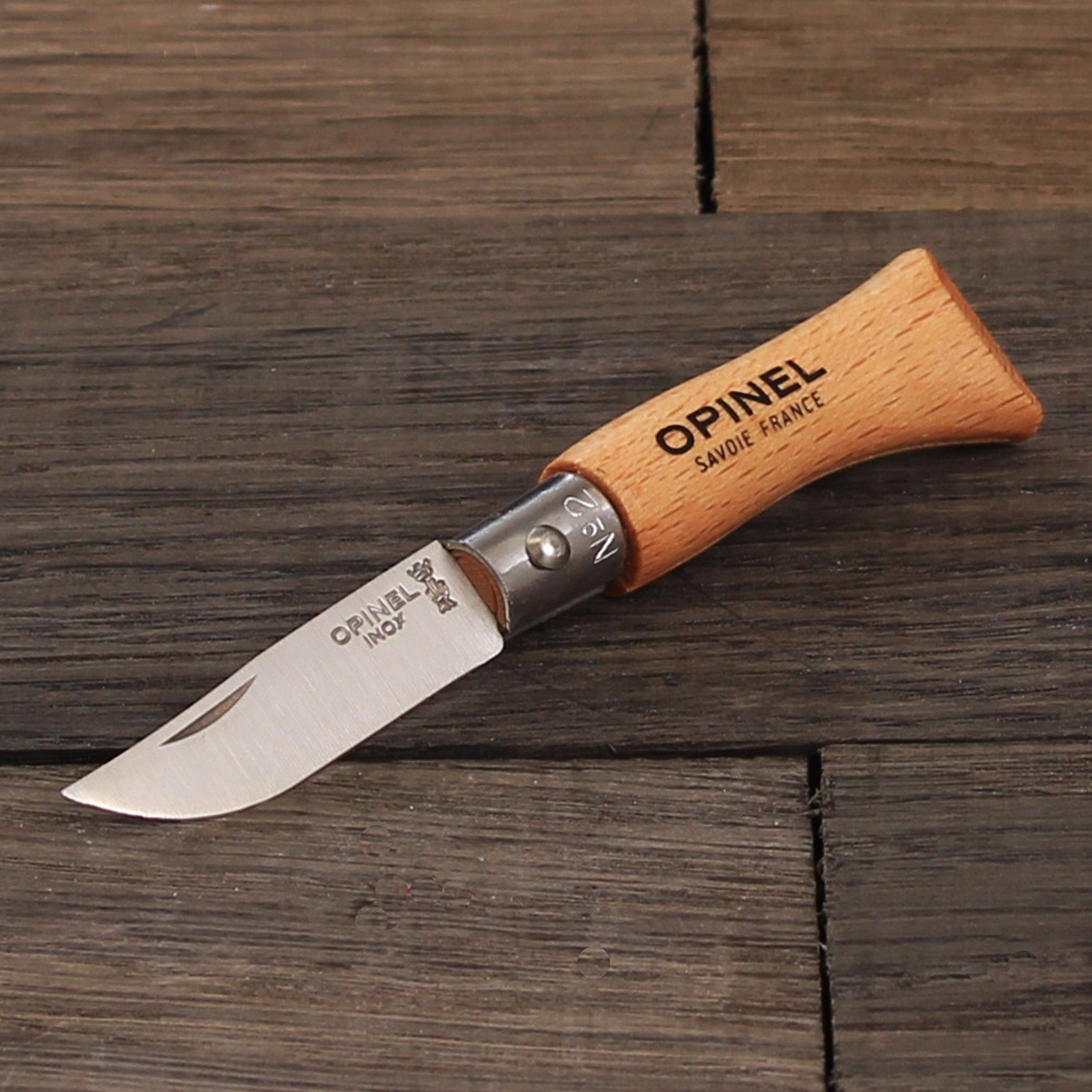 Opinel 02 | Gesamtlänge: 8 cm | Buche | Inox - MANSHIT