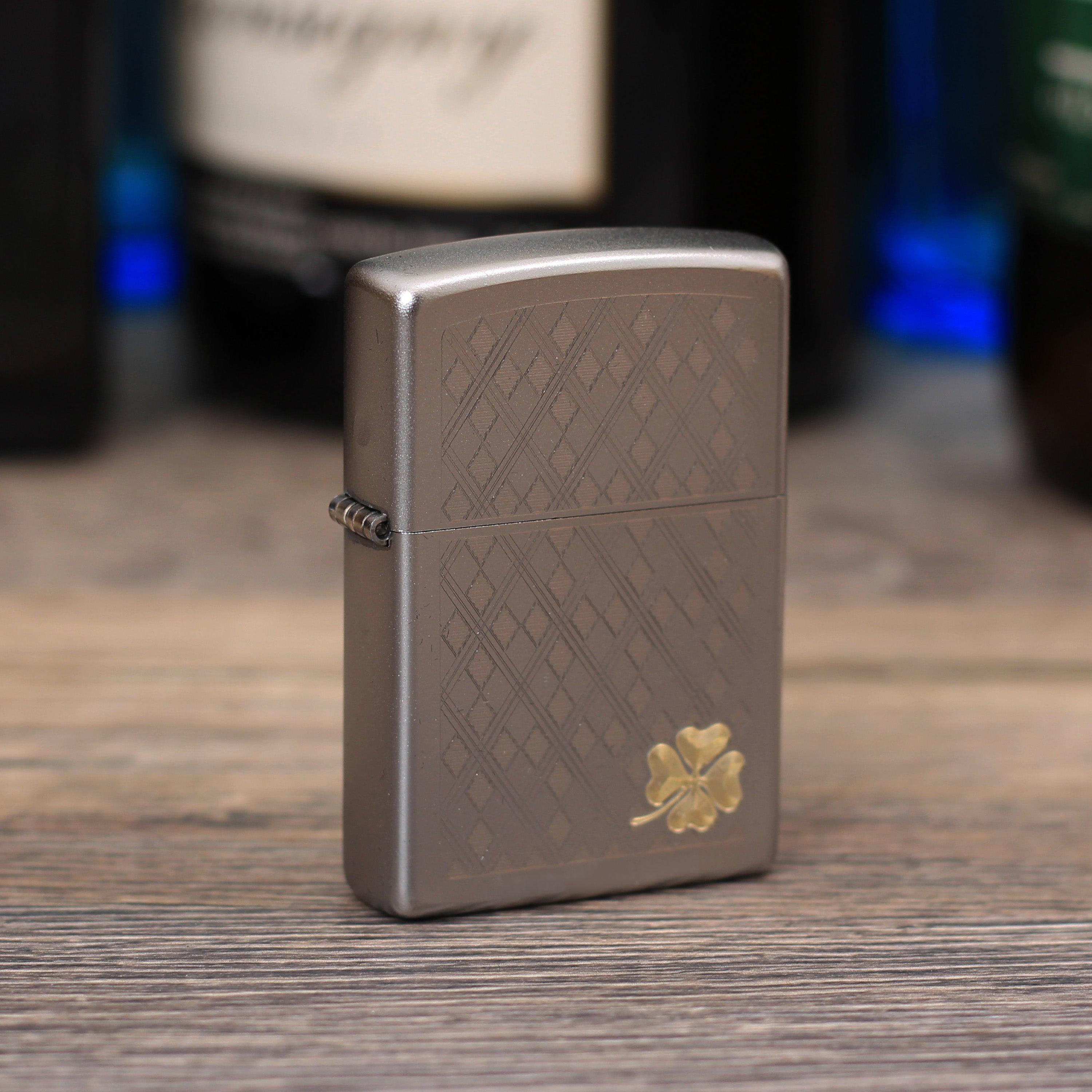 Zippo "Argyle clover", Benzinfeuerzeug - MANSHIT