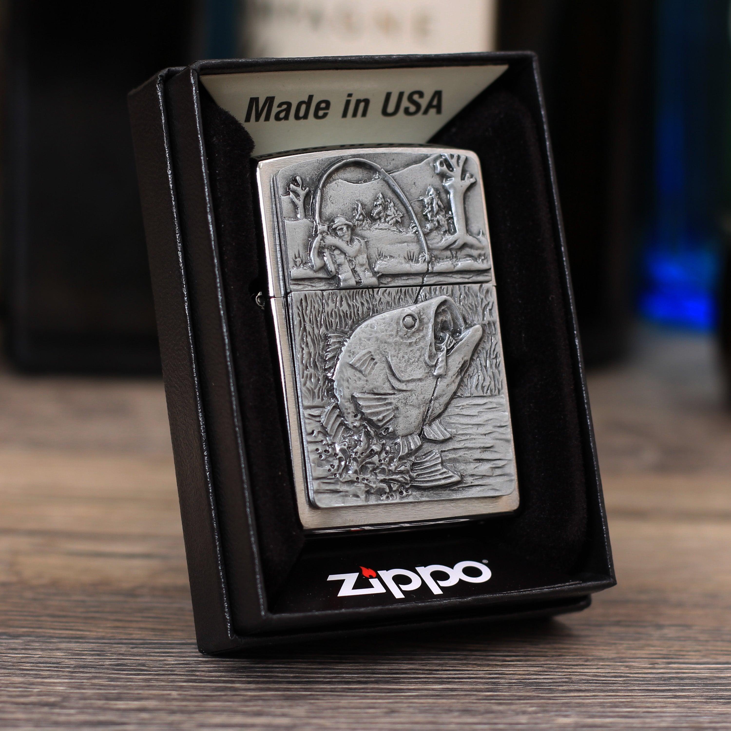 Zippo "Bass fishing", Benzinfeuerzeug - MANSHIT