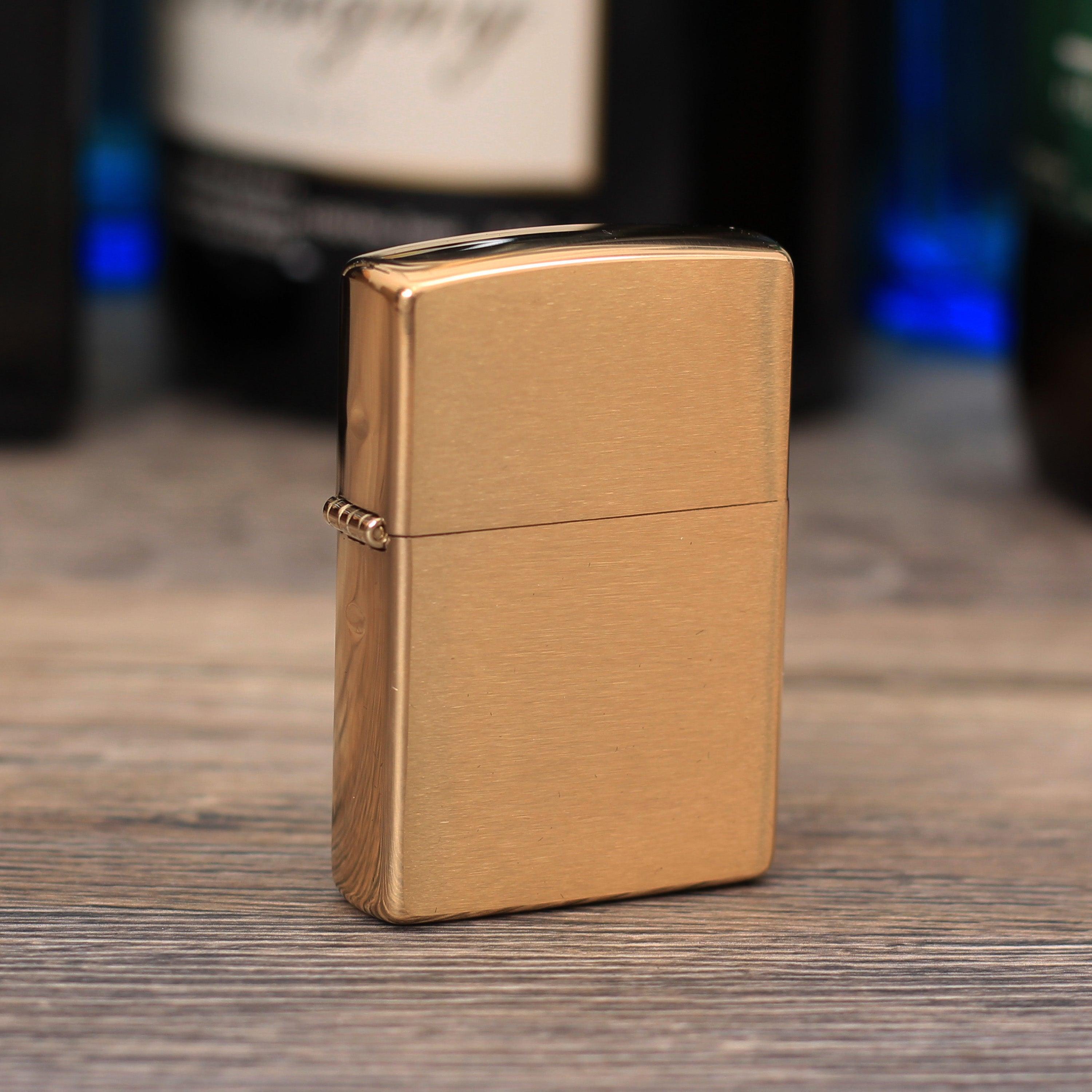 Zippo "Brass brushed", Benzinfeuerzeug - MANSHIT