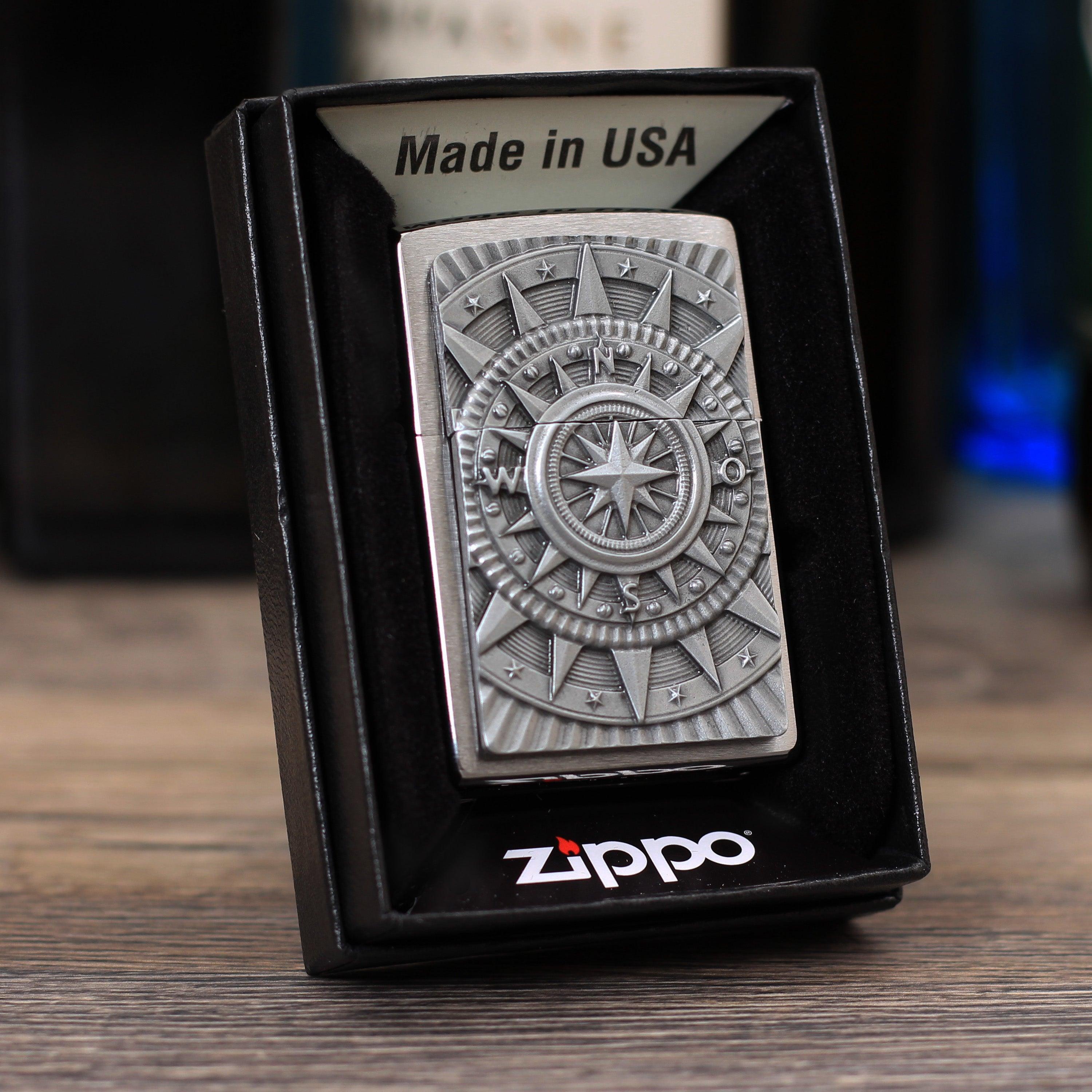 Zippo "Compass", Benzinfeuerzeug - MANSHIT