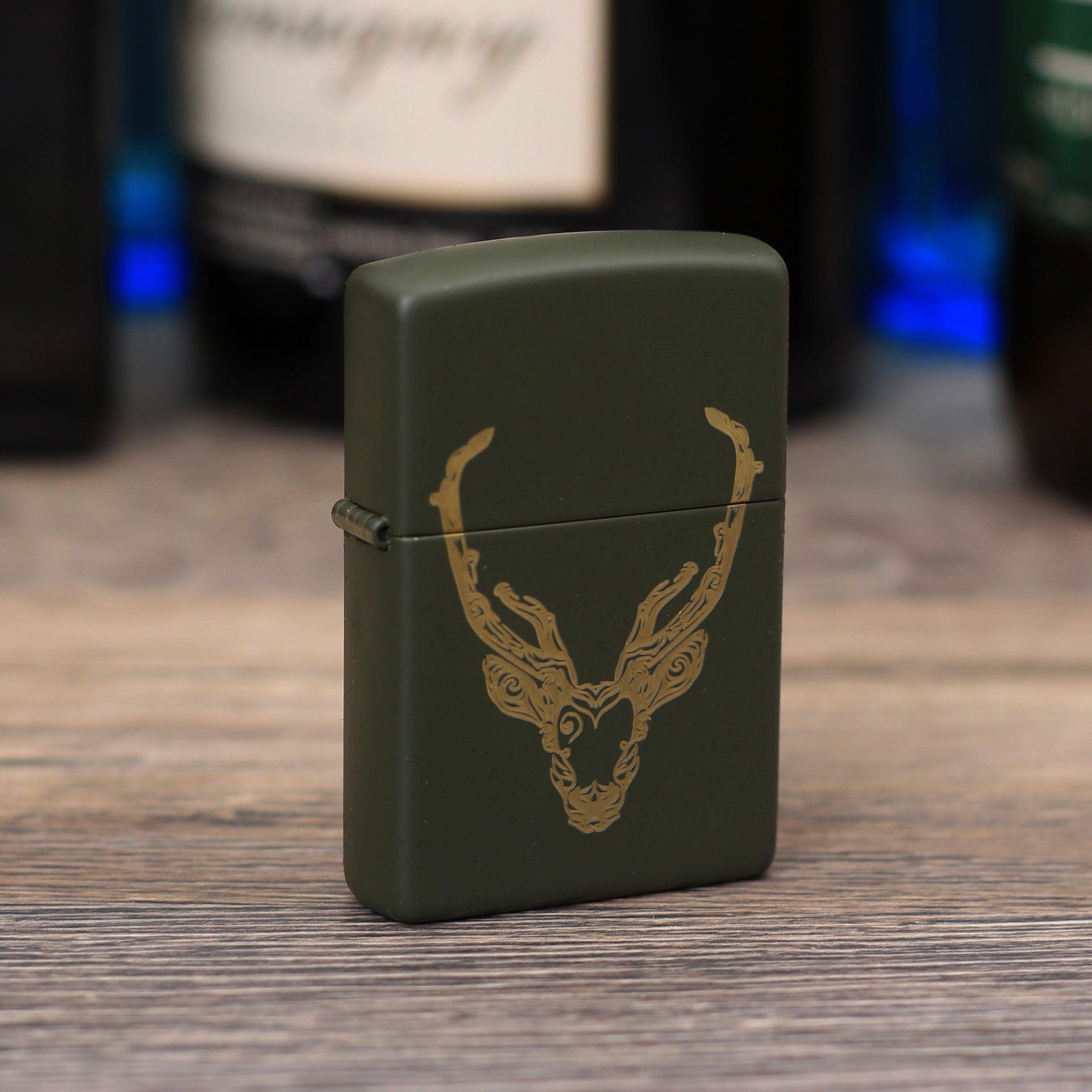 Zippo "Deer Design", Benzinfeuerzeug - MANSHIT