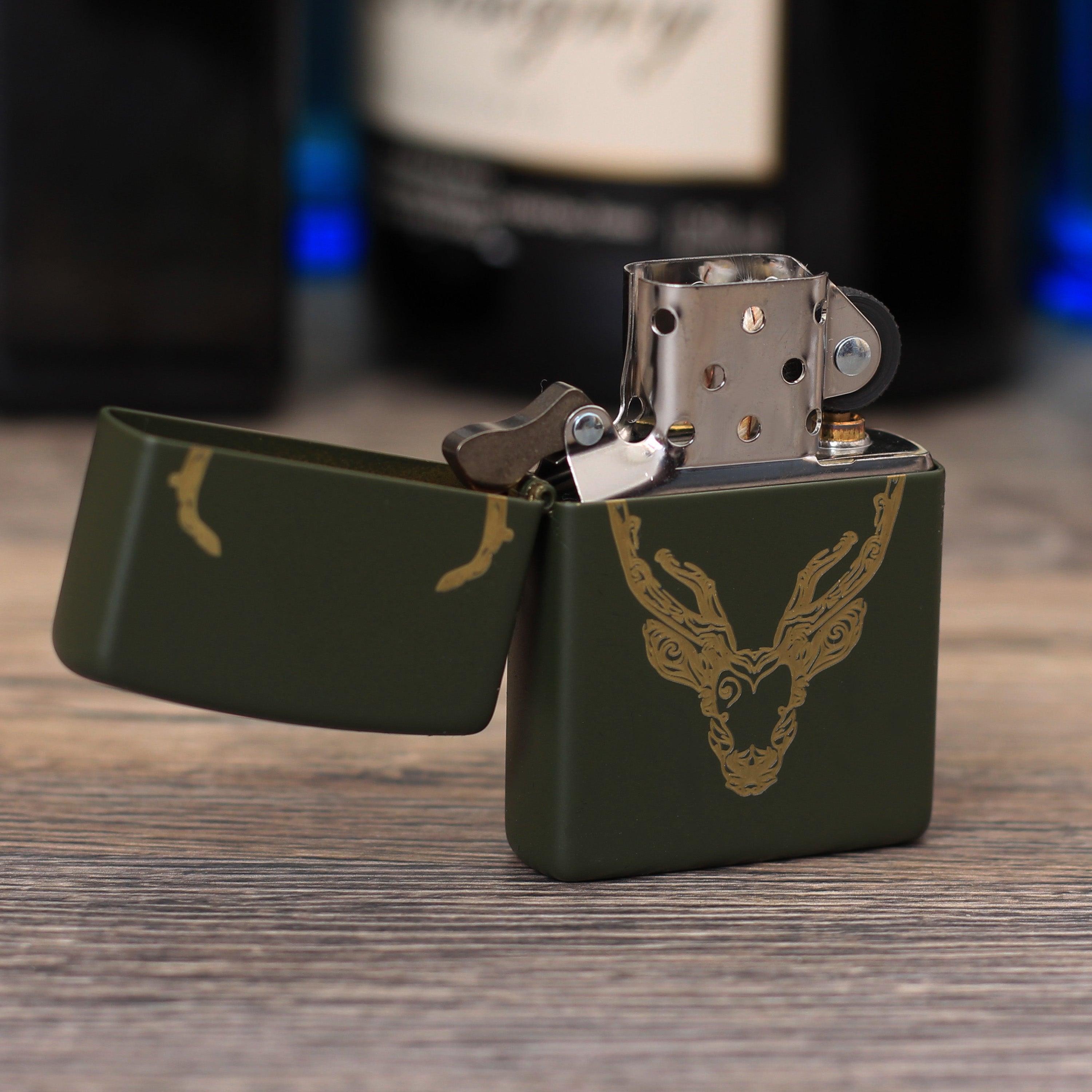 Zippo "Deer Design", Benzinfeuerzeug - MANSHIT