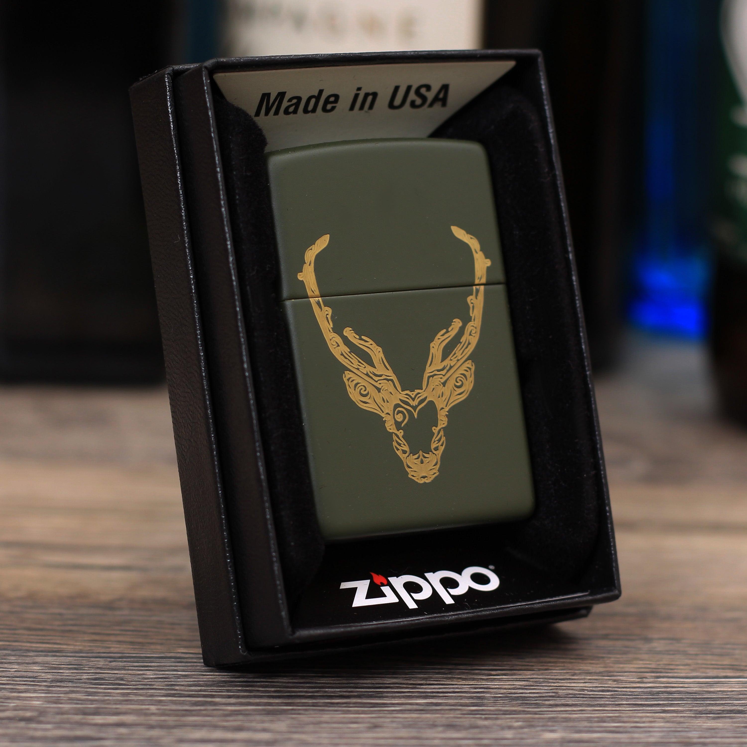 Zippo "Deer Design", Benzinfeuerzeug - MANSHIT