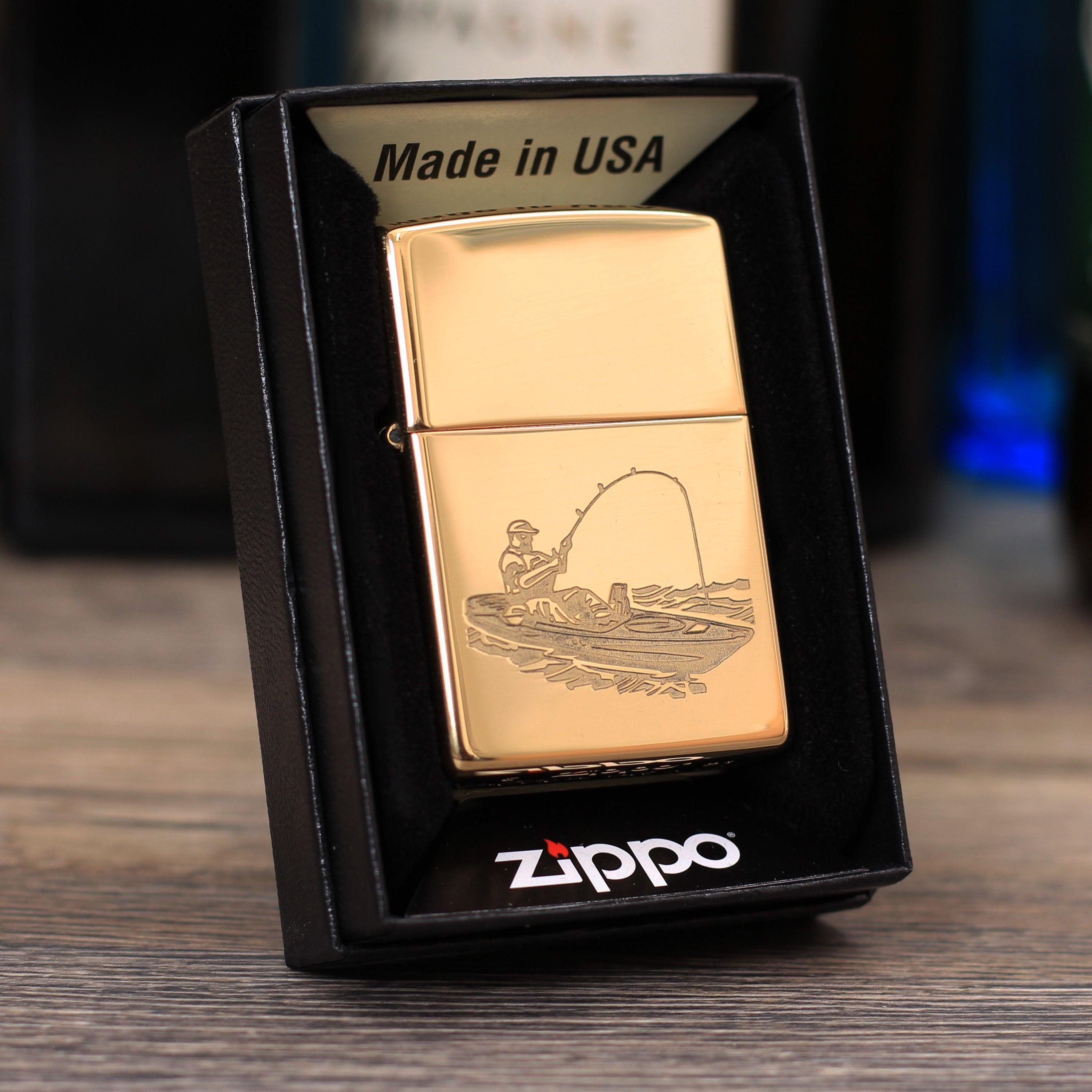 Zippo "Fishing Design", Benzinfeuerzeug - MANSHIT