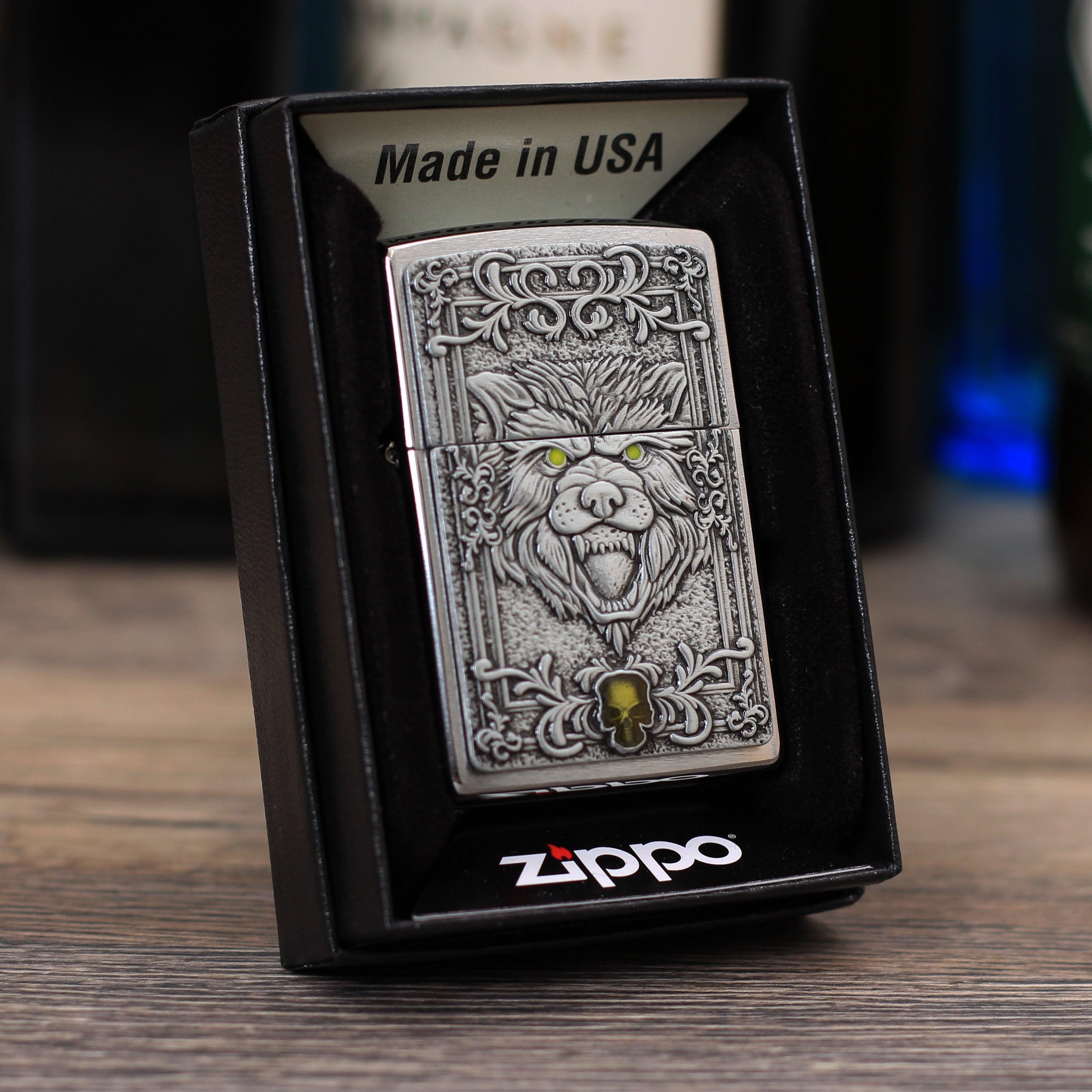 Zippo "Wolf emblem", Benzinfeuerzeug - MANSHIT